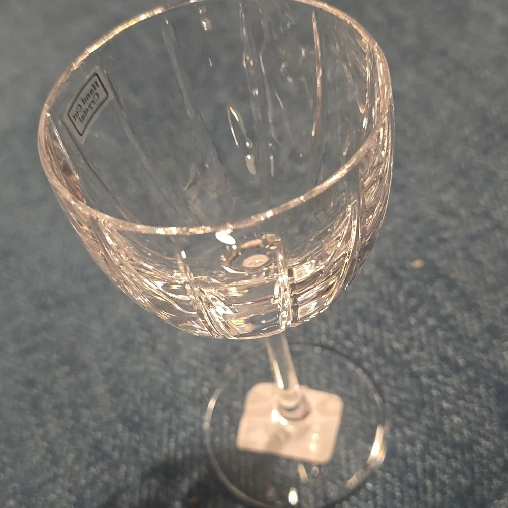 Williams Sonoma Dorset Nick & Nora Hand Cut Crystal Glass, Retail Price $39.95